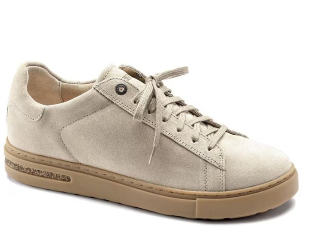Birkenstock Bend Sneakers Suede Cork Lace Up Low Top Sandcastle 11 NWOT